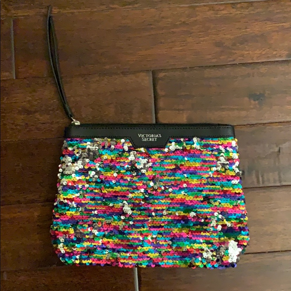 Victoria’s Secret Sequin Zip Bag